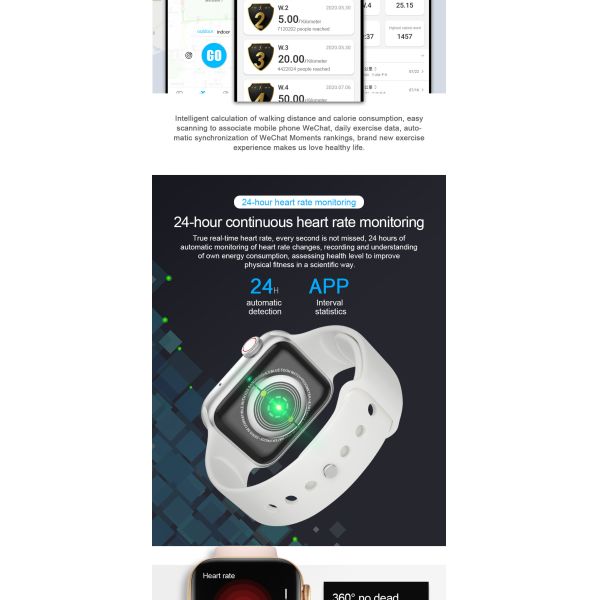 IWO MC57 180MAH 1,57 поручать монитора 2hours тарифа сердца шкалы дюйма