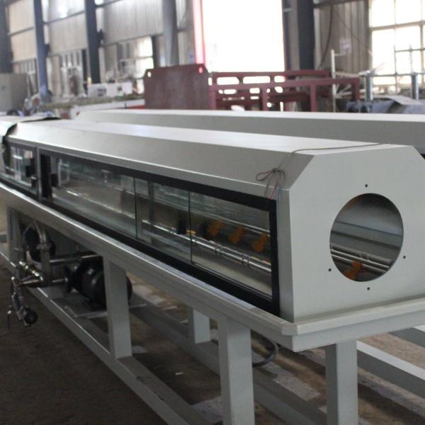 Máquina de extrusão de tubos de HDPE profissional para processamento de gases de escape e plástico PE