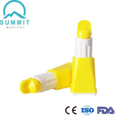 Safety Blood Lancet 26G with 3 Depths 1.3mm 1.8mm 2.3mm for Blood Diagnostics