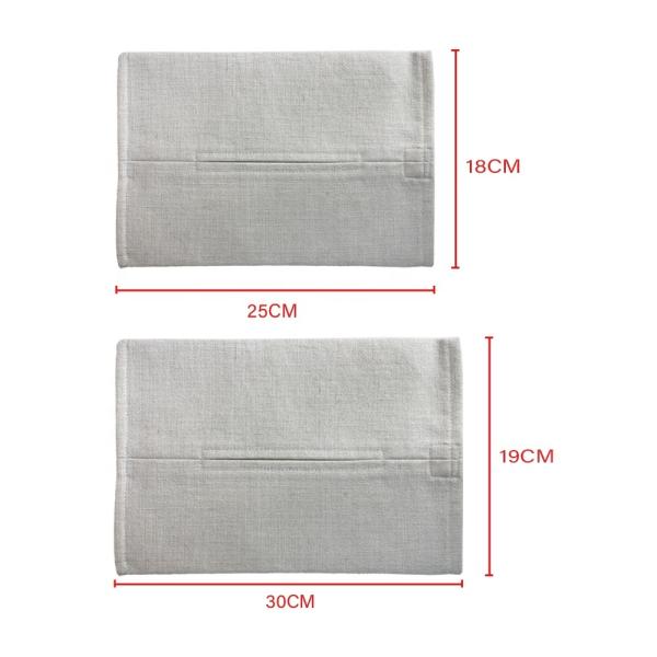 Linen Sublimation Tissue Box Custom Printable Logo Blank Sublimation Napkin Holder Tissue Bag Case