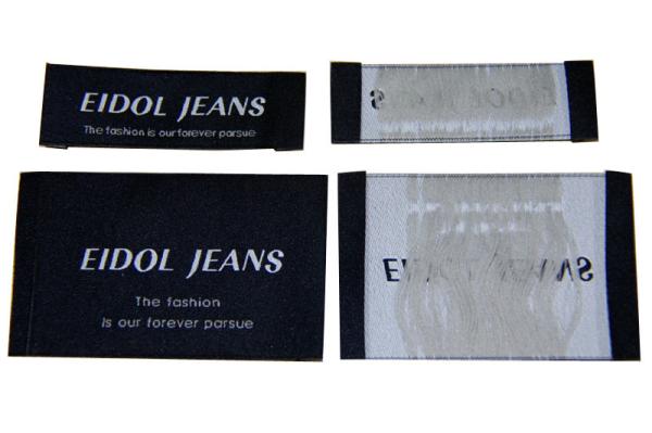 Luxury design High density Custom color Clothing Woven Labels For Gloves