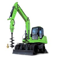 Perceuse portative Hydraulique Terre Tarière Machine Ground Hole Drill Couple 8000 Nm