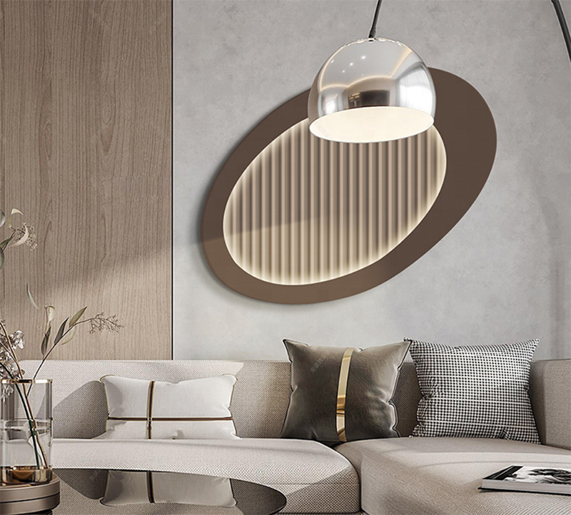 Decoración para el hogar Artwork de madera impermeable Led Light Art de pared 3d Pintura de talla en madera