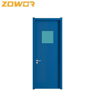 UL Listed Steel Green Antibacterial Hospital Fire Doors