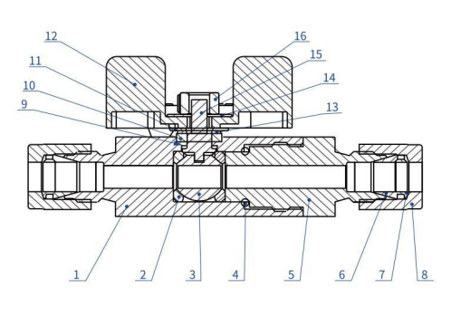 BA EP Grade Sleeve Ball Valves Industrial Field High Pressure Ball Valve