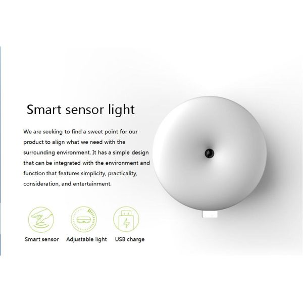 Wireless Sensor Lamp Night Light Eye Protection Magic Lamp Goodnight Lamp Donut Lamp Soft Light for Kids, Baby Gift, Liv