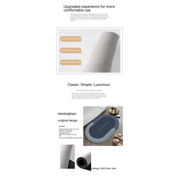 Картина показывает ванный пол Мата для ванны Устойчивый ковер для ванной комнаты