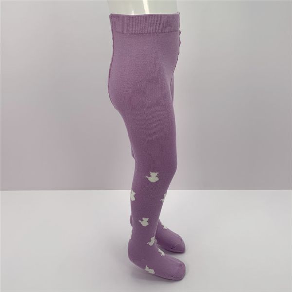 Baby Girls' Pantyhose Custom Printed Polyester Pile Yarn Tights with Cute Designs