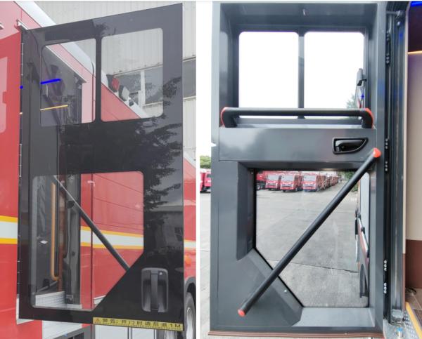 Manual da porta de cabine do grupo dos carros de bombeiros que desliza o tipo peças do carro de bombeiros