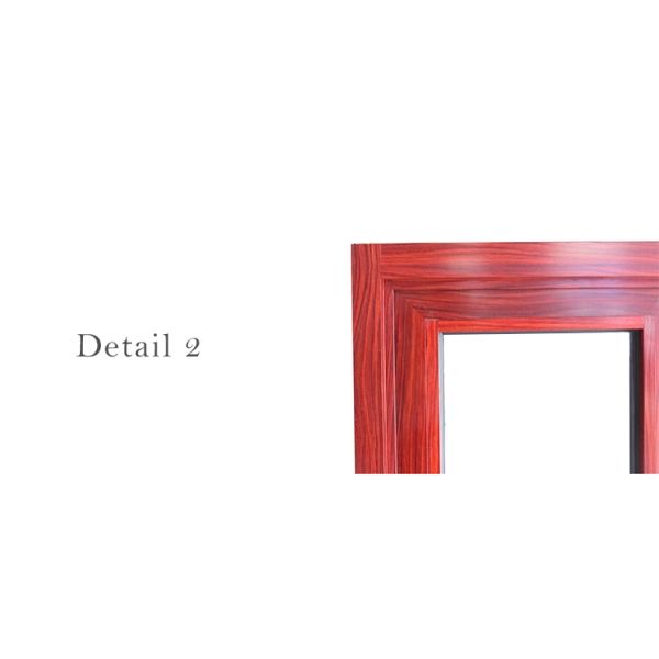 Двери европейского стандарта алюминиевые с деревянным двойником финиша застекленным для проектов строительства