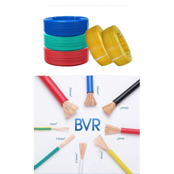 BV BVR ПВХ Медные ирригационные электрические провода, предназначенные для подземных работ