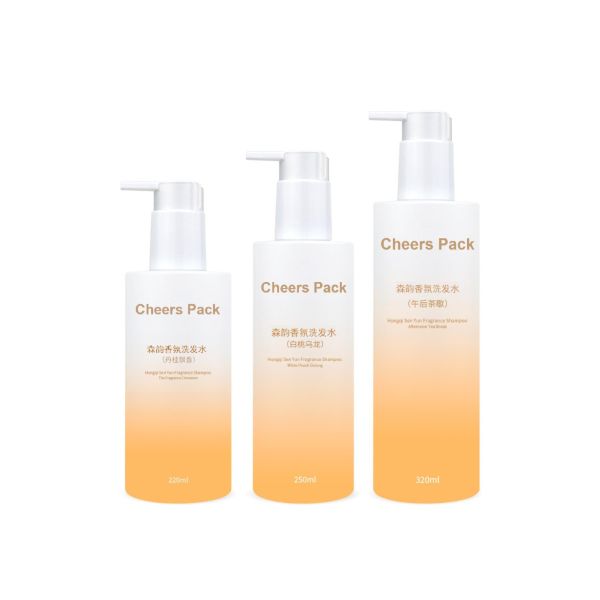 250ml Fashion PET Colorful Bath Shampoo Bottle With Water Proof Pump Dispenser For Hair Conditioner