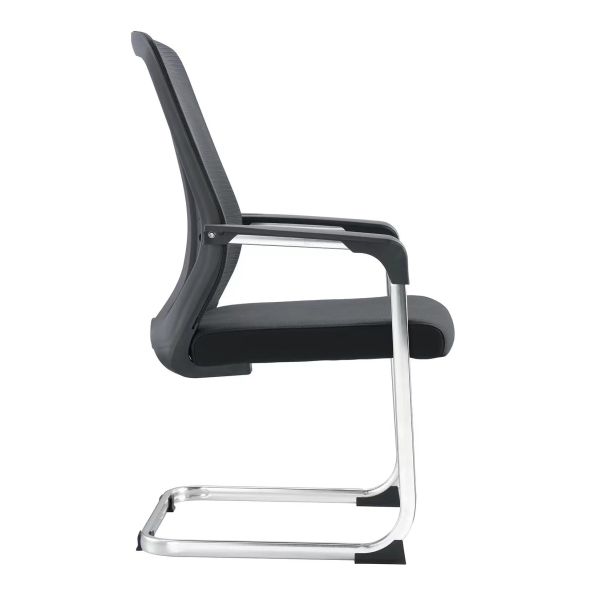 Visitor PP Armrest Conference Room Chairs Without Wheels
