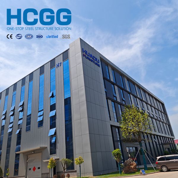 Multi-story Pre-engineered Steel Structure Factory Integrate Workshop Warehouse and Office in One Building
