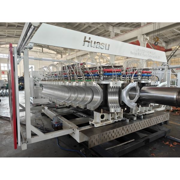 Advanced Twin Screw Extruder Pvc Pipe Extrusion Line For Water Drainage