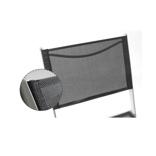 Textilene Steel Camping Foldable Chair Metal Folding Picnic Chair OEM ODM Supported