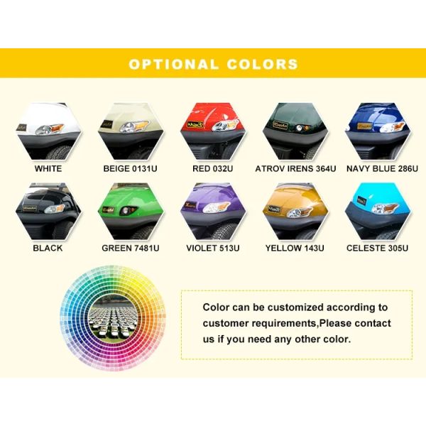 Safe & Comfortable Electric Golf Cart 6 Seats & 2 Rear for 8 Passengers High Speed Long Range