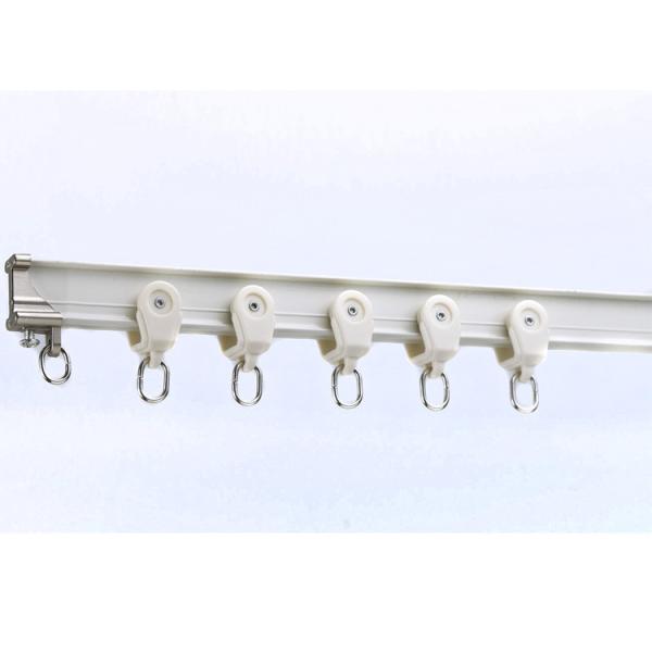 Ceiling Bendable Silent Curtain Track Curved For Shower Room