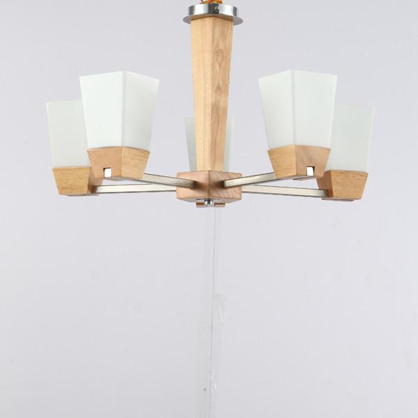 2014 August NEW oak wood ceiling lamp pendant lamp glass lampshade residential ligthing
