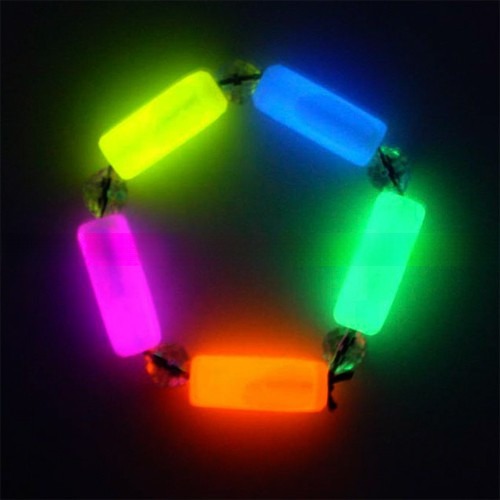 2022 Chemical Glow Bead Bracelet for Unisex in Assorted Colors at Festival Supplies