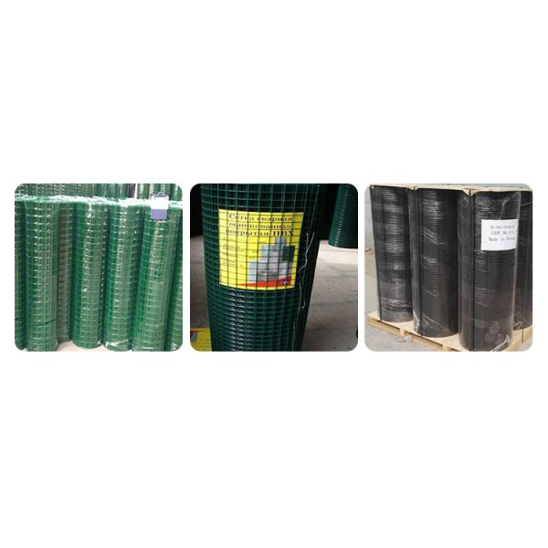 1/2 Inch Green PVC Coated Welded Wire Mesh Rolls Hardware Cloth