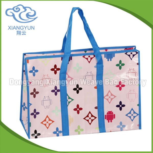 Bopp Reusable Non Woven Polypropylene Tote Bags Zip Shopping Bag Gravure Printing