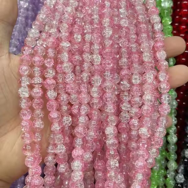 Wholesale Single Pure Color Loose Glass Beads Multicolor 8mm Round Beads for DIY Jewelry Making Necklace
