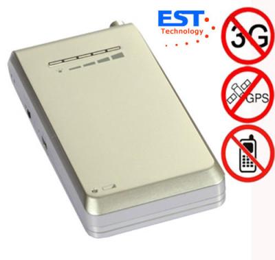 4 faixa Mini Portable Cell Phone Jammer EST-808SF para a sala de conferências