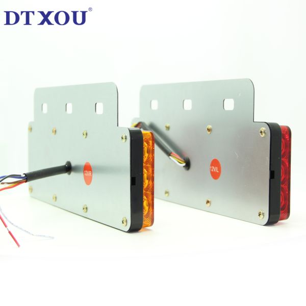 Easy Installation 12v 24v Leds Amber Red Blue White Color Iron Plate Trucks/trailer Side Marker & Down Corner Light