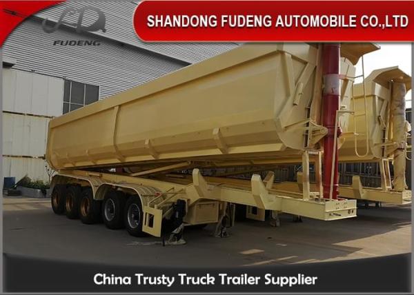 Air Suspension 80T 5 Axles 45 Cubic Meters Dump Trailer