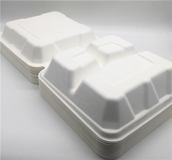 Recipientes 45g para viagem biodegradáveis Microwavable de 23×22×5cm