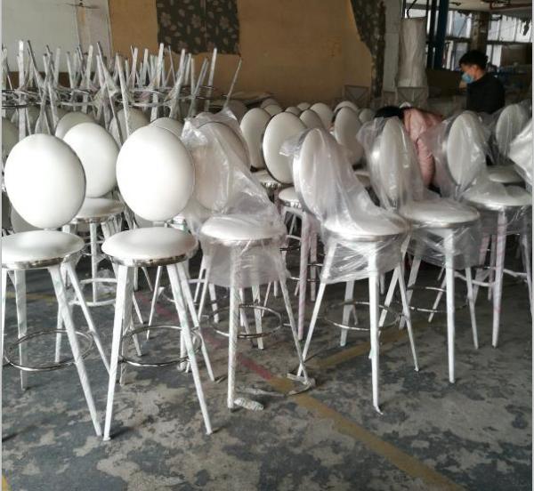 Wedding Party Event Stainless Steel Bar Stool for Dining Room Bar