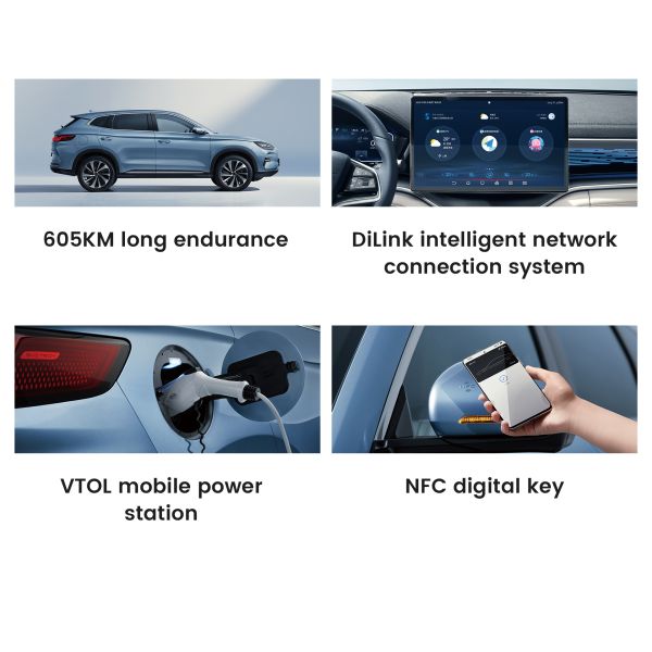 600 Mile Range BYD Song Plus Hatchback Электрические автомобили внедорожник