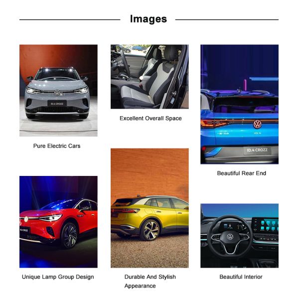 Небольшой использованный электромобиль Volkswagen SUV Coupe Like Design VW ID4 Crozz