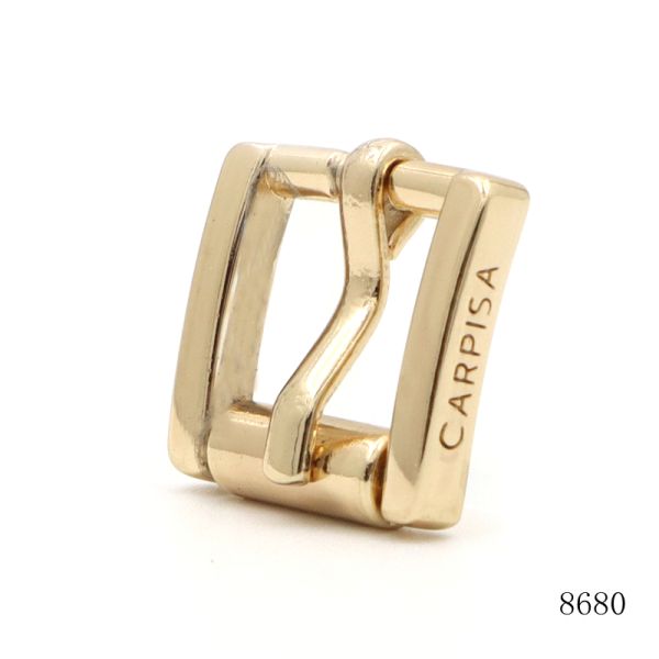 New Design Custom Logo Engraved Pin Buckle Zinc Alloy Pin Slider Buckle For Handbags Hardware Accessories