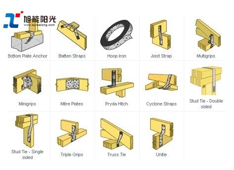 Silver Housing Connector for Greenhouses Flat Timber Connector Connection