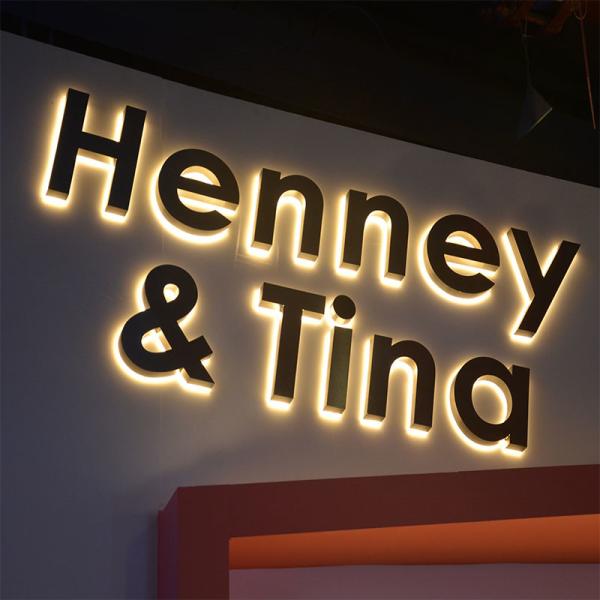 Customized Illuminated outdoor Light Led Letter  wall Sign 3d Acrylic Light Up Custom Logo 3d led backlit letter sign