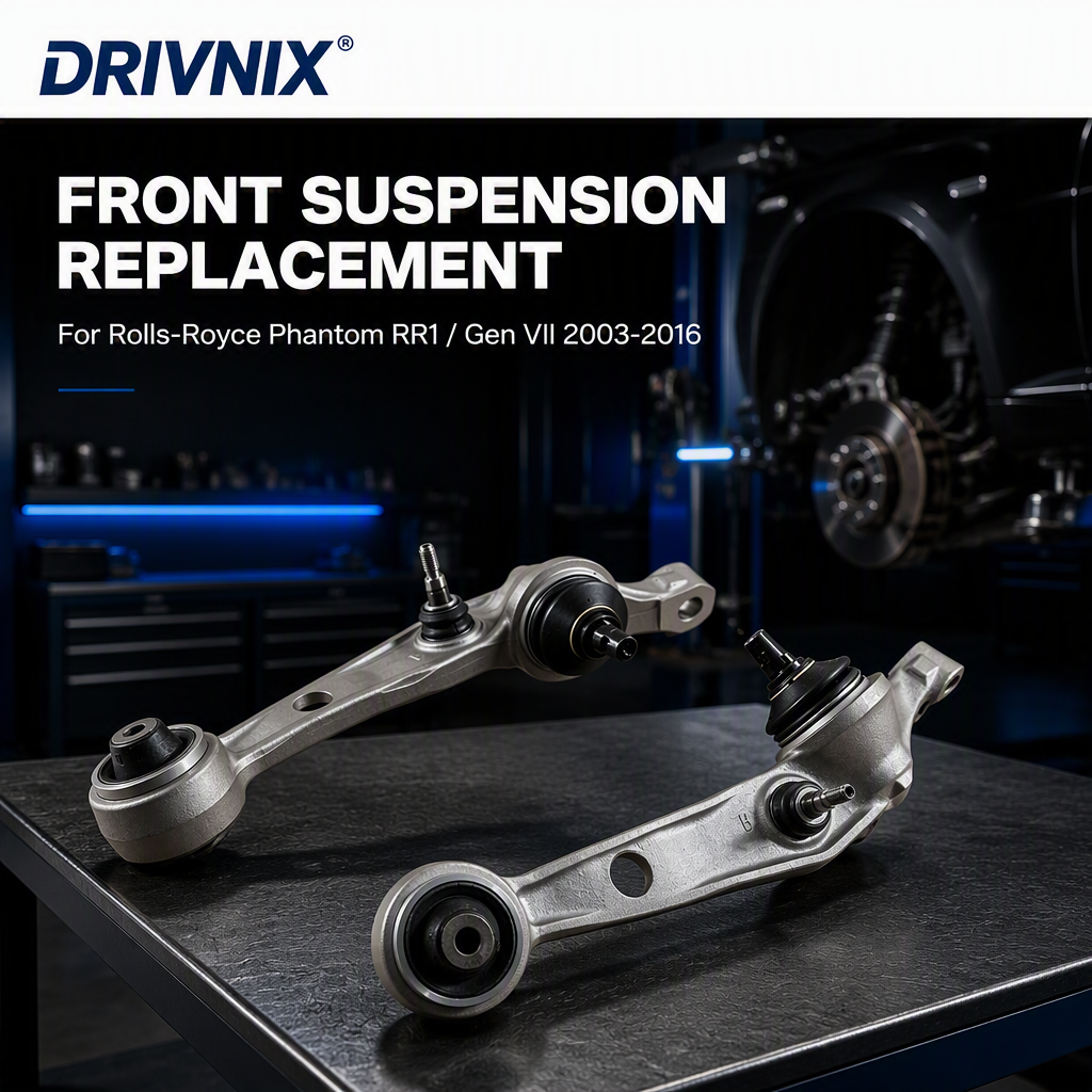 DRIVNIX High Quality Front Lower Control Arm Left & Right for Rolls-Royce Phantom RR1 2003-2016 OE 31122180523 31350440780,