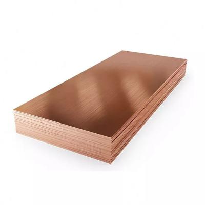 Placas industriais de cobre puras da folha C11000 C10100 de C10200 C1100 para a construção