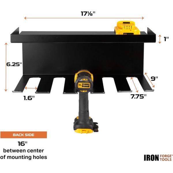 Customized Logo Accepted Heavy Duty Tool Storage Organizer Holder Floating Tool Shelf