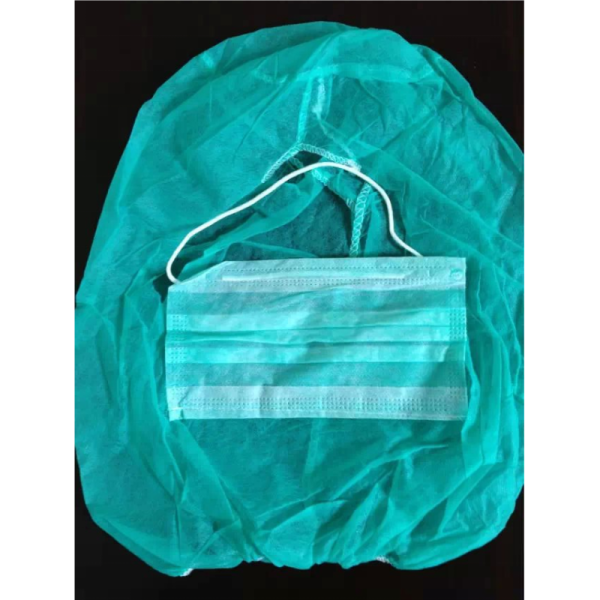 Disposable Balaclava Hood With Face Mask Dustproof Space Cap PP Astro Hood Bouffant Cap Hair Net Head Cover Spray Hats