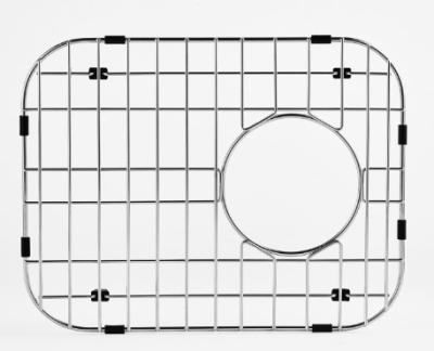 Organizador inferior de aço inoxidável retangular Protetor da cozinha de Chrome da grade do dissipador do fio