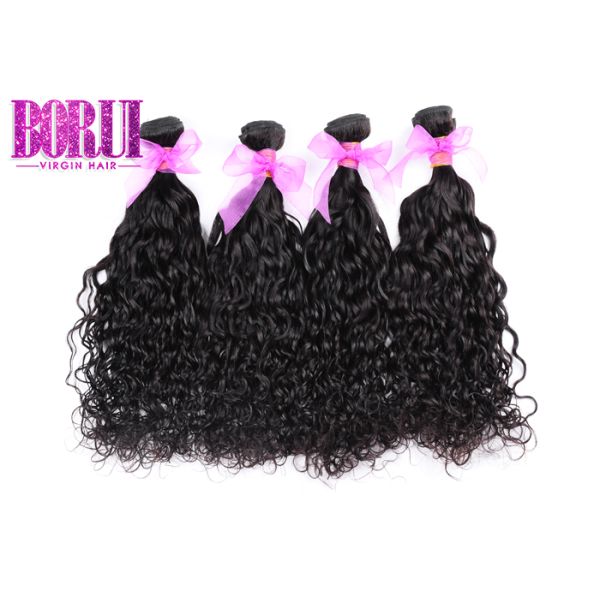 Никакие линяя малайзийские волосы волны воды, надкожица не выровняли черноту волос девственницы естественную