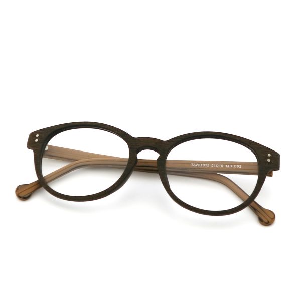 Эллиптическая деревянная копия ацетата Оптические очки