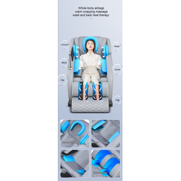 Recliner Music Massage Chair Tuina Kneading Stretching ROHS With Massage And Heat Shiatsu