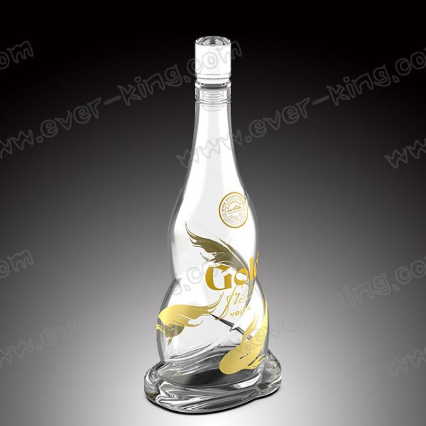 700ml Twisted Vodka Glass Bottle With Bright Closure