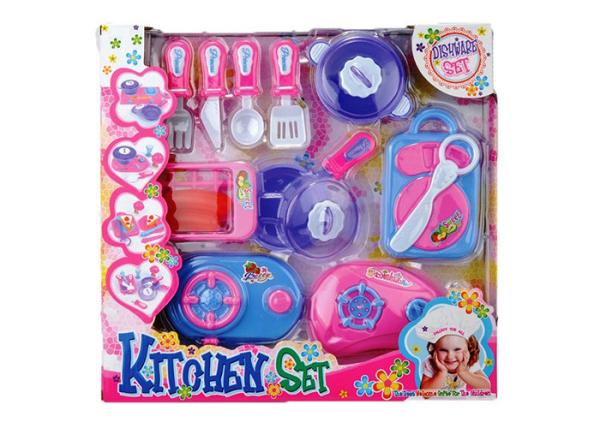 Role Play Children's Kitchen Cooking Set , 18 Pcs Childrens Play Kitchen Utensils