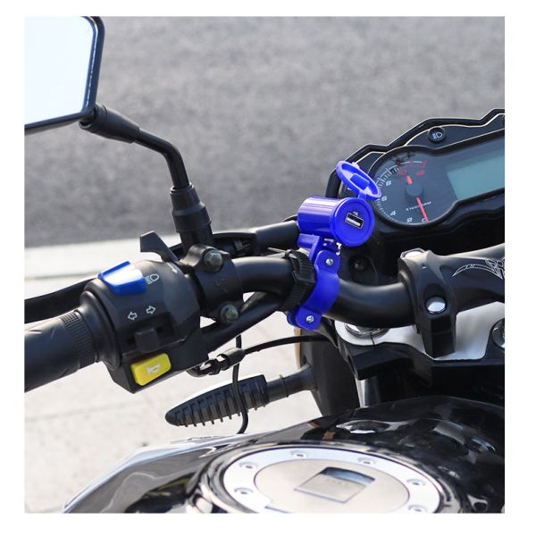 5V 2.5A Handlebar Usb Charger , Quick Usb Charger For Motorcycle
