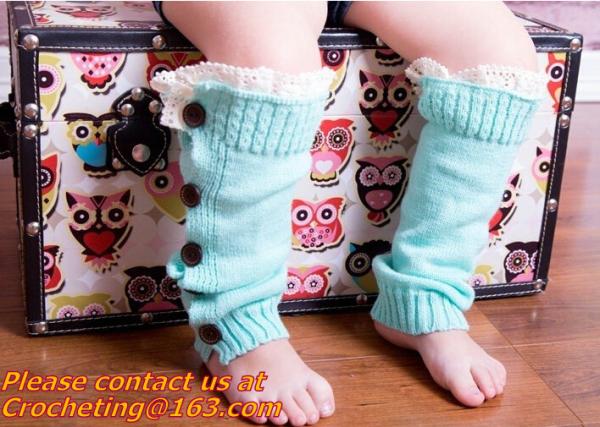 women knit boot cuffs acrylic cable pattern lace boot socks buttons leg warmers bontique