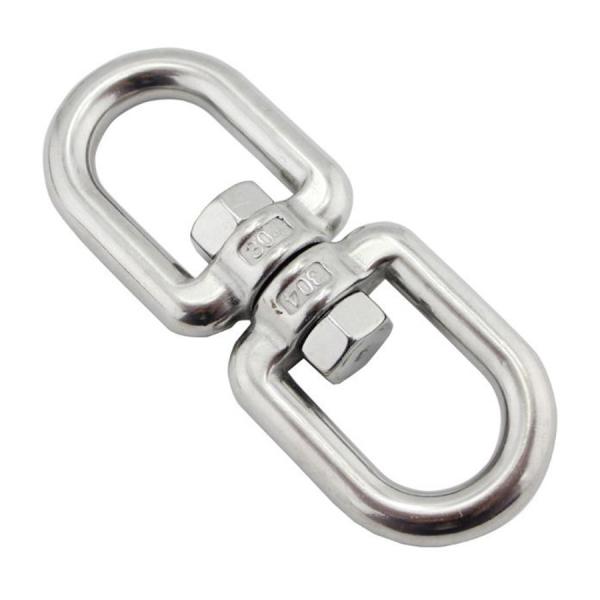 Polished Rigging Stainless Steel Eye To Eye Swivel Corrosion Resistance